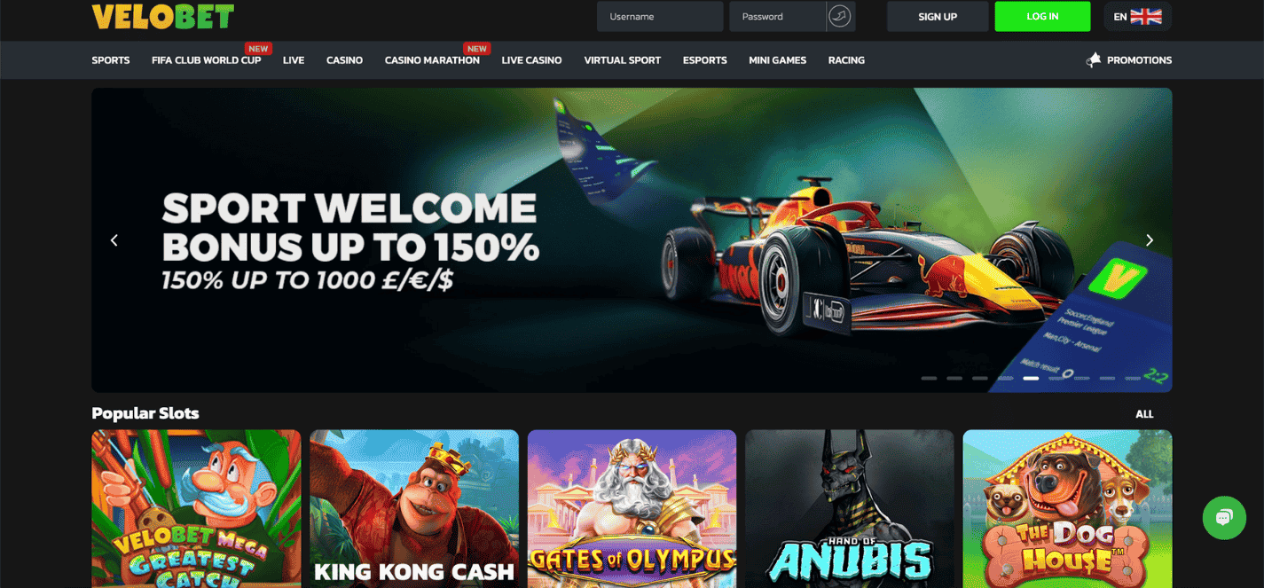 Velobet Betting site not on Gamstop