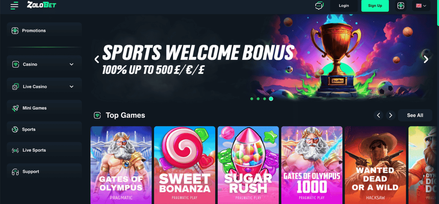 ZoloBet Betting site not on Gamstop